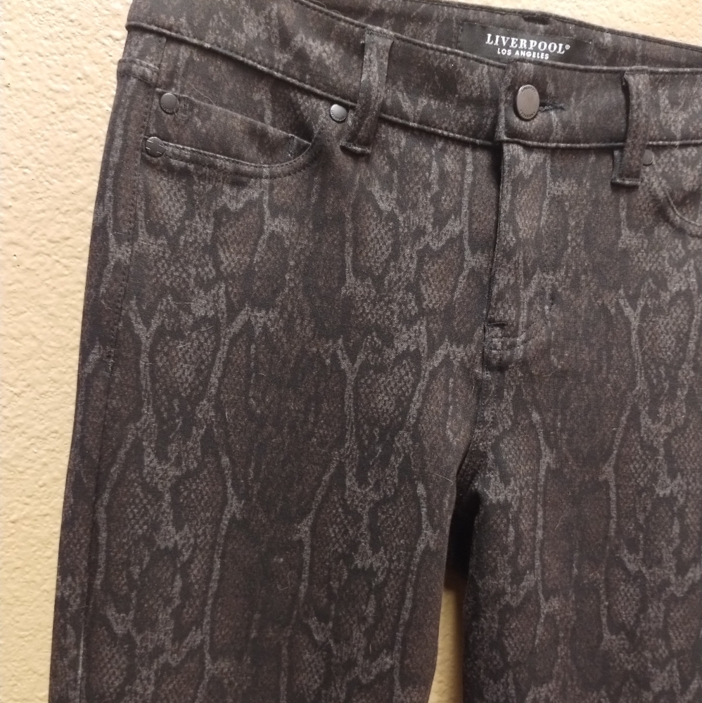 Liverpool snake print pants